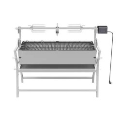 Grătar pe cărbuni cu rotisor electric Cattara, 30 kg, oțel-2