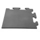 Capăt pavele de cauciuc plane tip puzzle Colonial 50 x 50 x 2 cm gri