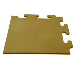 Capăt pavele de cauciuc plane tip puzzle Colonial 50 x 50 cm 2 cm Muștar