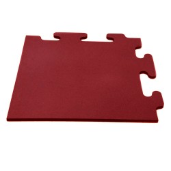 Capăt pavele de cauciuc plane tip puzzle Colonial 50 x 50 cm 3 cm Roșu