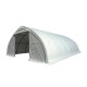 Cort semirotund profesional industrial tip hală 9,15x12 m, diametru țevi 40x70 mm, alb