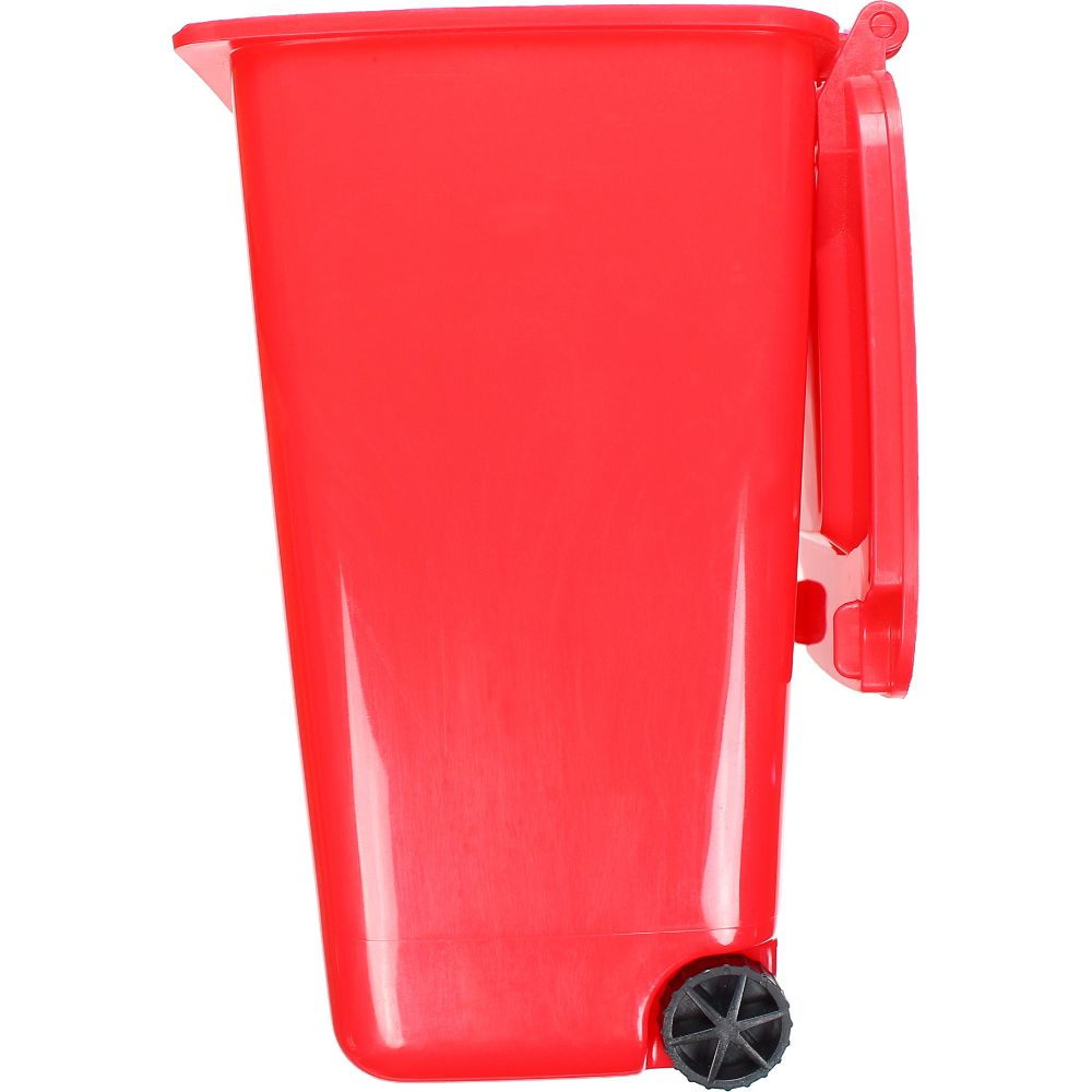 Pubelă gunoi tip europubelă HDPE 120 litri, Roșie