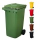 Pubelă gunoi tip europubelă HDPE 120 litri, Verde