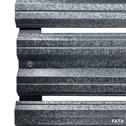 Șipcă metalică orizontală gard Lucius 0,5 mm x 11,5 cm Gri mat structurat (RAL 7024)-2