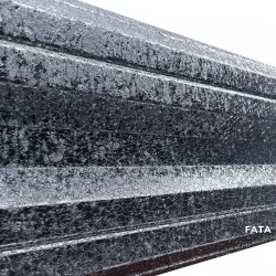Șipcă metalică orizontală gard Lucius 0,5 mm x 11,5 cm Gri mat structurat (RAL 7024)-3