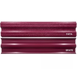 Șipcă metalică orizontală gard Lucius 0,5 mm x 11,5 cm Vișiniu mat structurat (RAL 3005)-4