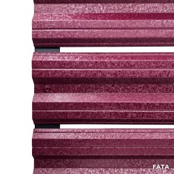 Șipcă metalică orizontală gard Lucius 0,5 mm x 11,5 cm Vișiniu mat structurat (RAL 3005)-5