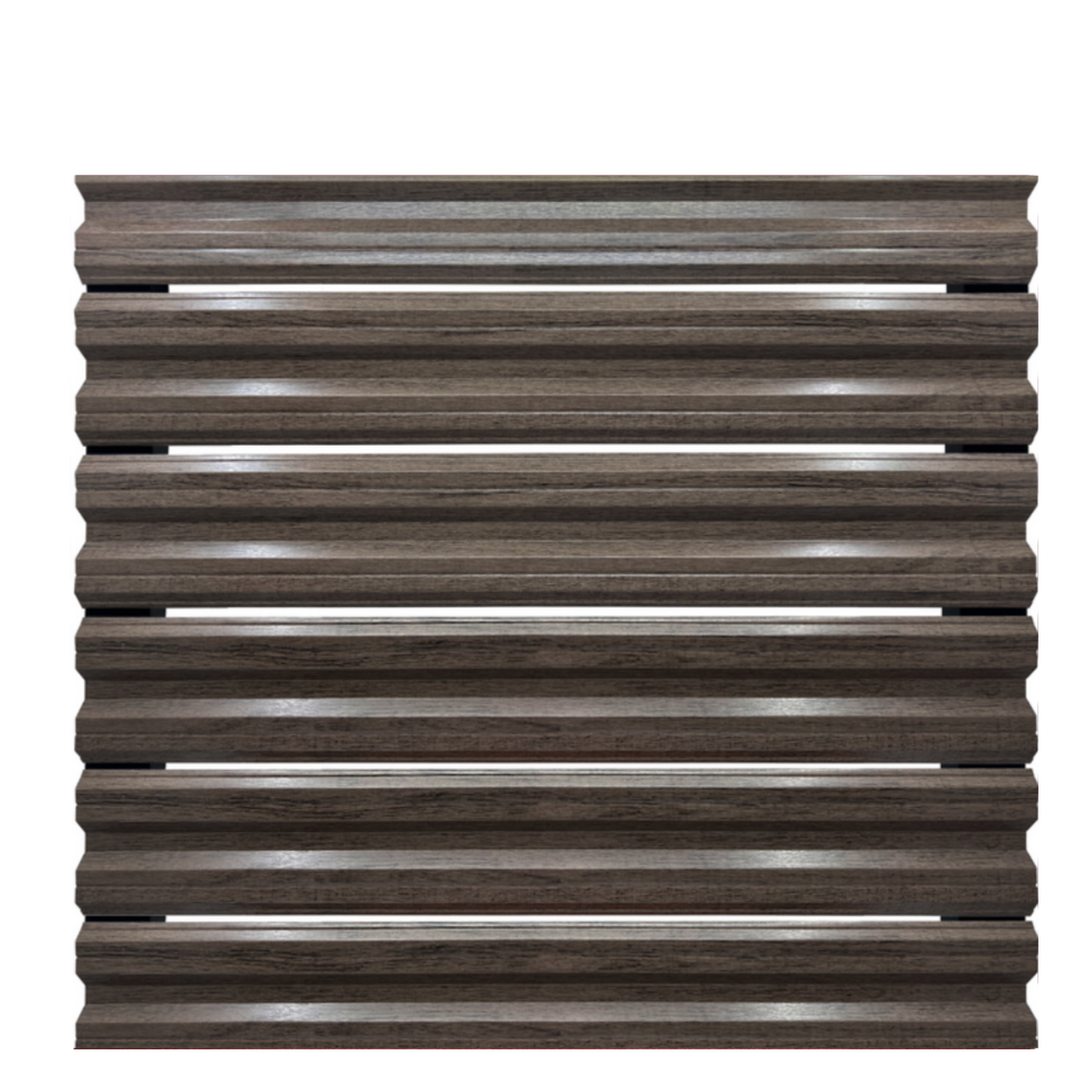 Șipcă metalică orizontală gard Lucius 0,4 mm x 11,5 cm Mesteacăn multi-gloss
