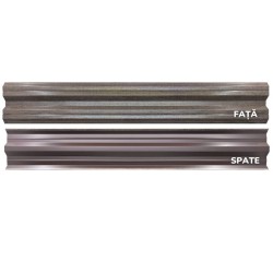 Șipcă metalică orizontală gard Lucius 0,4 mm x 11,5 cm Mesteacăn multi-gloss-2