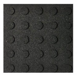 Pavele cauciuc alveolare Colonial 50x50x2 cm negru-1