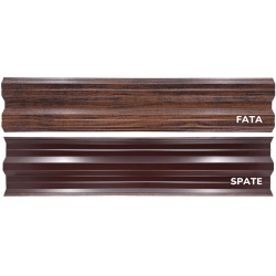Șipcă metalică orizontală gard Lucius 0,4 mm x 11,5 cm Mahon multi-gloss-4