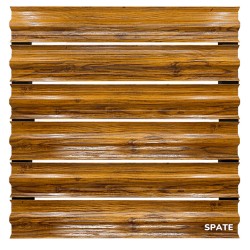 Șipcă metalică orizontală gard Lucius 0,5 mm x 11,5 cm, față-spate Stejar multi-gloss-2