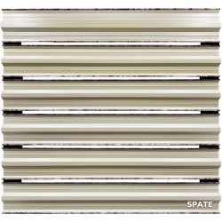 Șipcă metalică orizontală gard Lucius 0,4 mm x 11,5 cm Granit mat-2