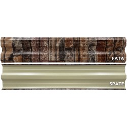Șipcă metalică orizontală gard Lucius 0,4 mm x 11,5 cm Granit mat-3