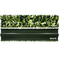 Șipcă metalică orizontală gard Lucius 0,4 mm 11,5 cm Merișor-3