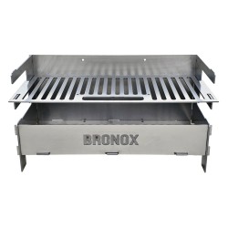 Grătar din tablă pliabil Bronox, 50x23 cm, 10 kg-1