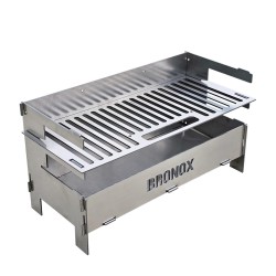 Grătar din tablă pliabil Bronox, 50x23 cm, 10 kg-2