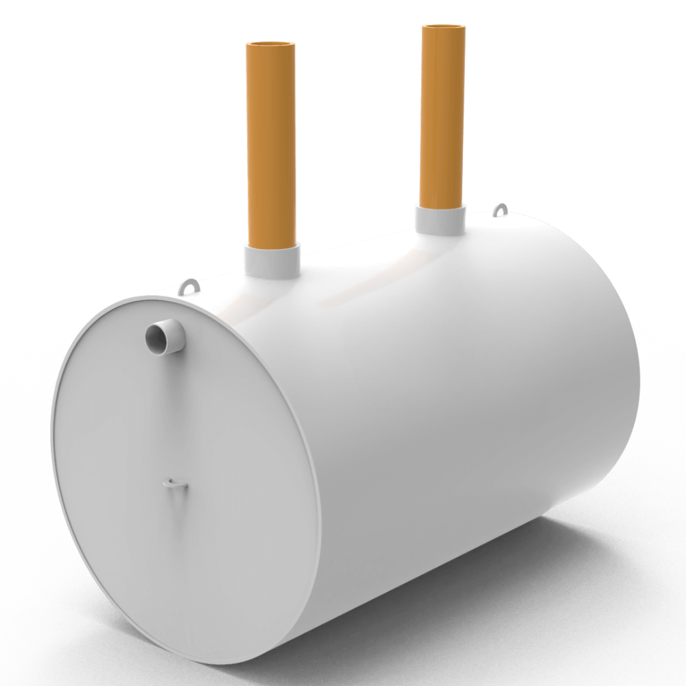 Fosă septică ecologică 1000 L Foss&Clean, 2 - 3 persoane, 3 camere + kit drenaj inclus