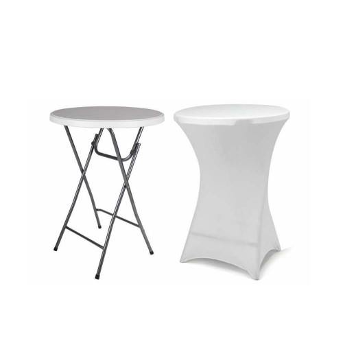 Masă cocktail pliabilă Debbie 110 cm, diametru 60 cm + Husă cadou