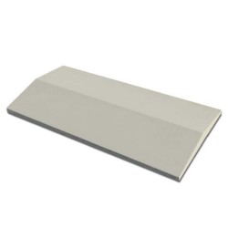 Coame gard beton În două ape Alb 30x70 cm Compozit marmură