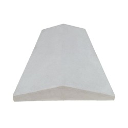 Coame gard beton Alb În două ape 25x200 cm Compozit marmură