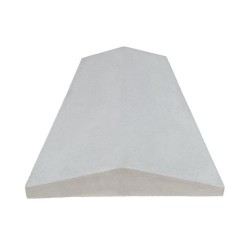Coame gard beton Alb În două ape 35x70 cm Compozit marmură