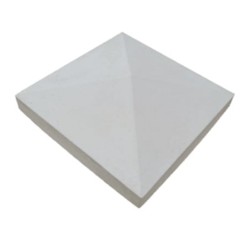 Capac stâlp gard beton Alb Compozit marmură Dreptunghiular 50x40 cm