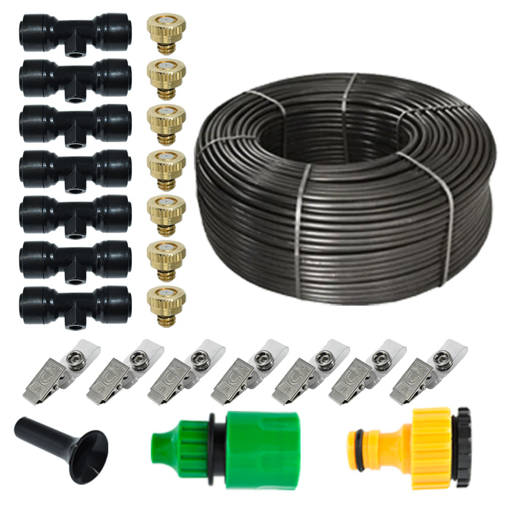 Kit răcire cort/terasă PlusAir, lungime 7 metri, 7 duze, 7 clipsuri