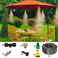 Kit răcire cort/terasă PlusAir, lungime 7 metri, 7 duze, 7 clipsuri-5