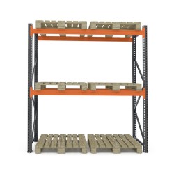 Raft depozit paleți H250 x L288 x A110 cm cu 3 niveluri ProLift-1