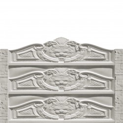 Gard beton Leon stâlpi cu model piatră 1,6 m-1