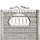Gard beton Victorian 2 cu stâlpi simpli 1,95 m