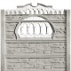 Gard beton Victorian 2 cu stâlpi simpli 2,2 m