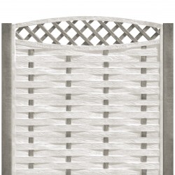 Gard beton Saxon 1 cu stâlpi simpli 2,1 m-1