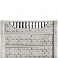 Gard beton Troian 6 cu stâlpi simpli 1,5 m-1