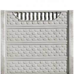 Gard beton Troian 6 cu stâlpi simpli 2 m-1