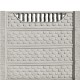 Gard beton Troian 6 stâlpi cu model piatră 2 m