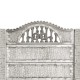 Gard beton Tracic 1 stâlpi cu model piatră 1,7 m