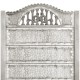 Gard beton Tracic 1 cu stâlpi simpli 2,2 m