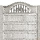 Gard beton Tracic 1 stâlpi cu model piatră 2,2 m