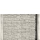 Gard beton Industrial Viking cu stâlpi simpli 1,5 m