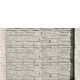 Gard beton Industrial Viking stâlpi cu model piatră 1,5 m