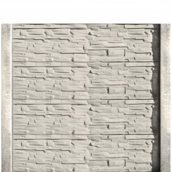 Gard beton Industrial Viking cu stâlpi simpli 2 m-1