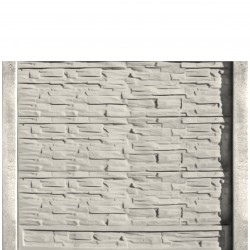 Gard beton Industrial Viking cu stâlpi simpli 1,75 m-1