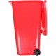 Pubelă gunoi tip europubelă HDPE 240 litri, Roșie