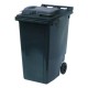 Pubelă gunoi tip europubelă HDPE 240 litri, Negru