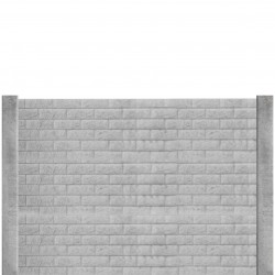 Gard beton finisat Fortress 1,5 m cu stâlpi simpli + Cadou 2 statuete leu-2