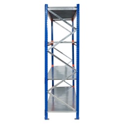 Extensie raft depozit polițe H400 x L126 x A60 cm cu 4 niveluri, nu conține polițe ProLift-7