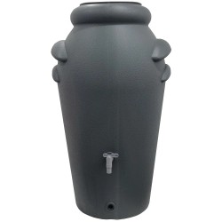 Rezervor apă pluvială PluviAqua, polietilenă tratată UV, 350 L, Gri-2