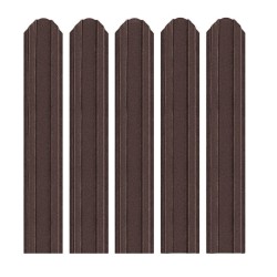 Șipcă metalică 2D Ronin 0,5 mm x 9 cm Maro mat (RAL 8017) vopsită pe ambele părți-1